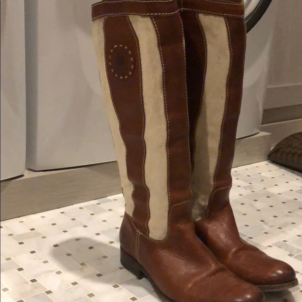 Frye pull on riding boots